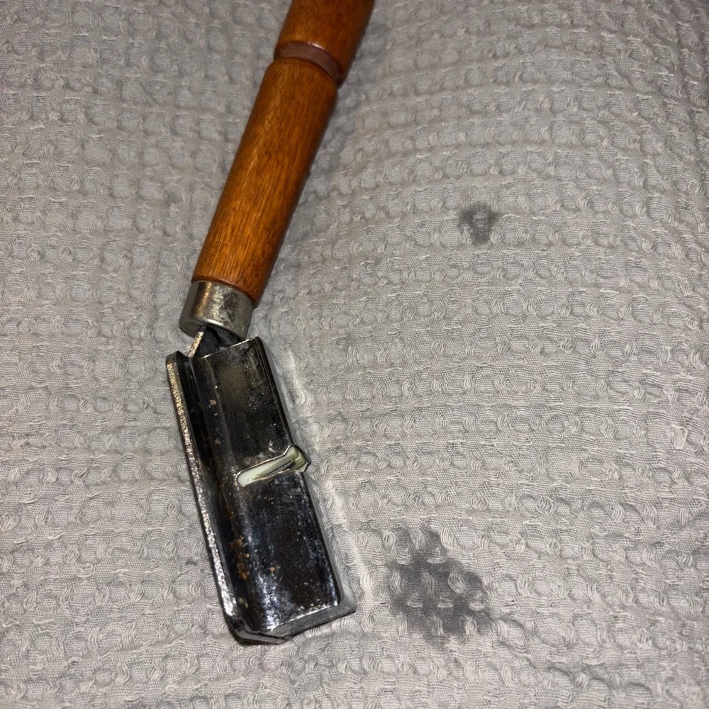 Vintage Wooden Handle knife sharpener